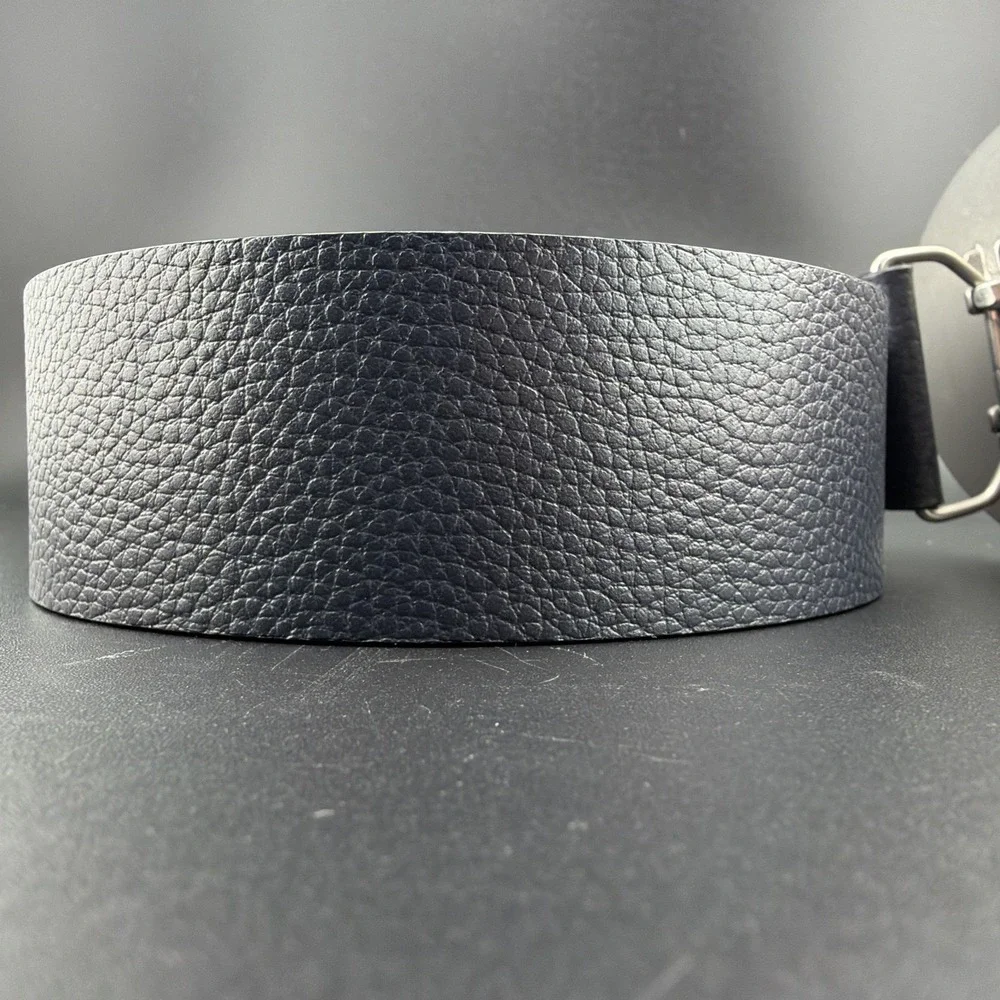 CHICO'S Women's Animal Print Embossed Buckle Leather‎ Belt Size Small NWOT